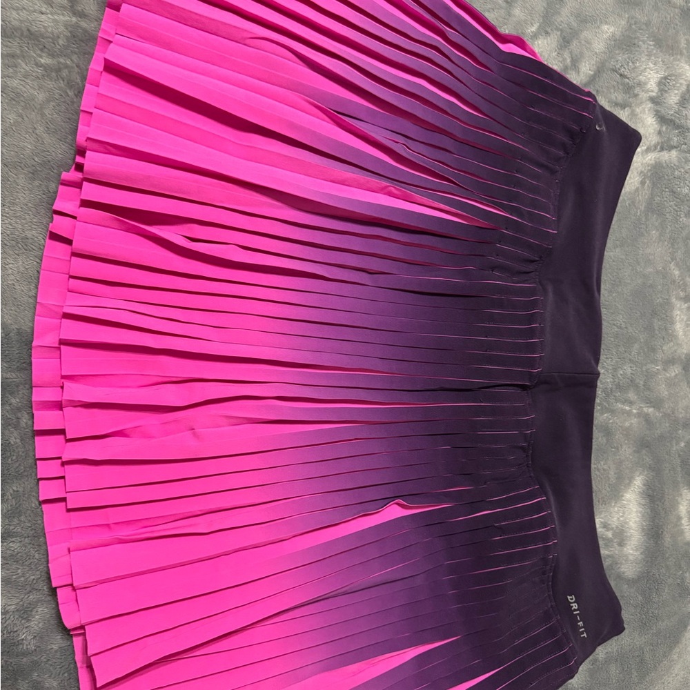 Nike Pink and Purple Pleated Mini Skirt for Night Out